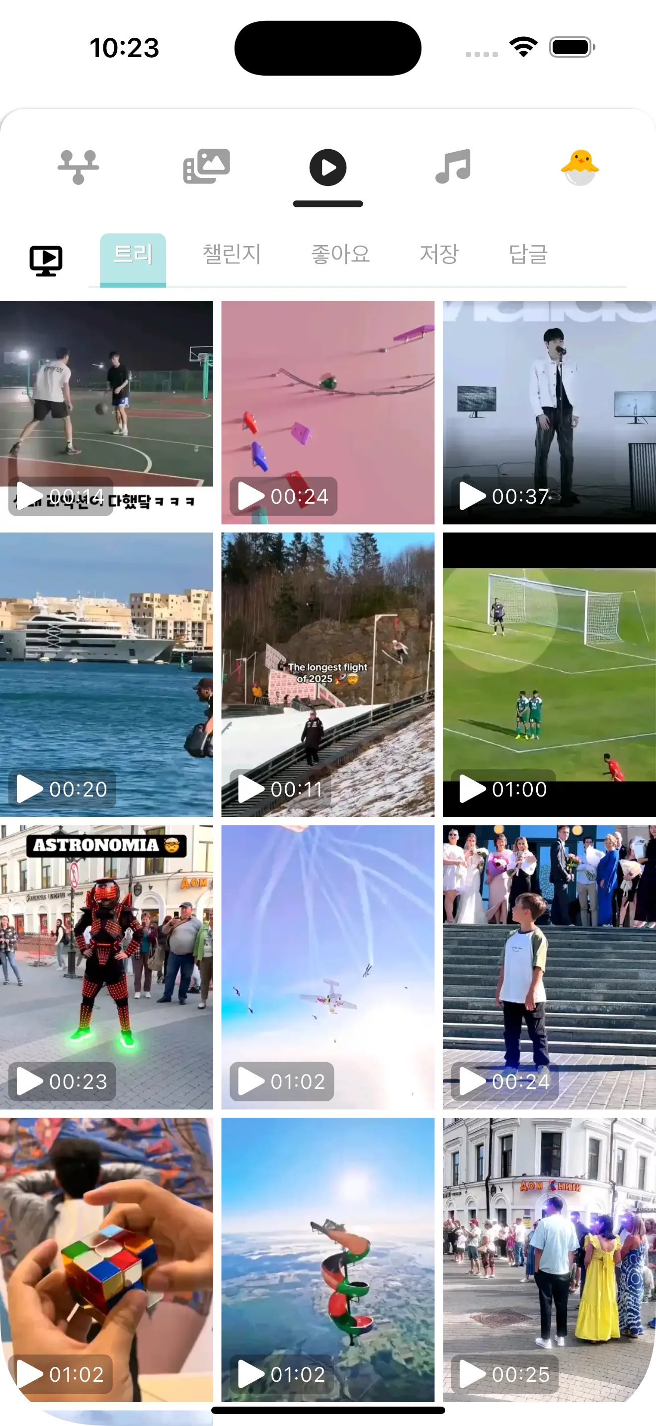 트리 — 한 영상에서 시작해 친구들의 영상으로 이어지는, 끝없이 확장되는 스토리 공간